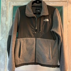 North face gray zip